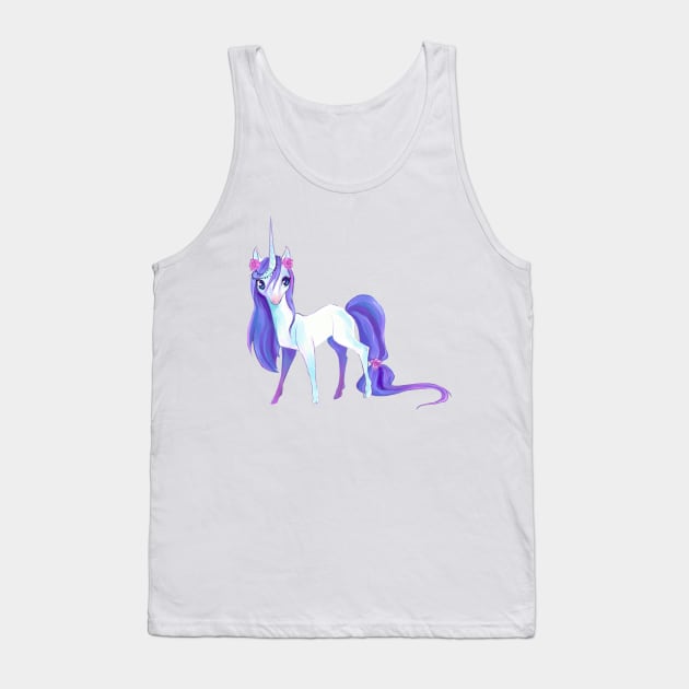 Rose Garden Unicorn Tank Top by KaijuCupcakes